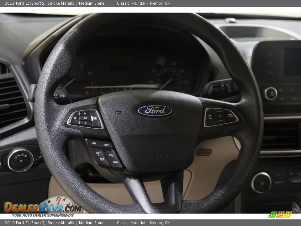 2019 Ford EcoSport S Smoke Metallic / Medium Stone Photo #7