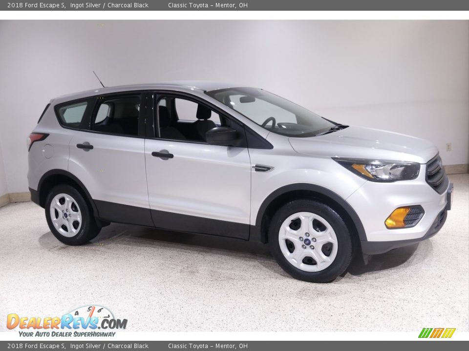 2018 Ford Escape S Ingot Silver / Charcoal Black Photo #1