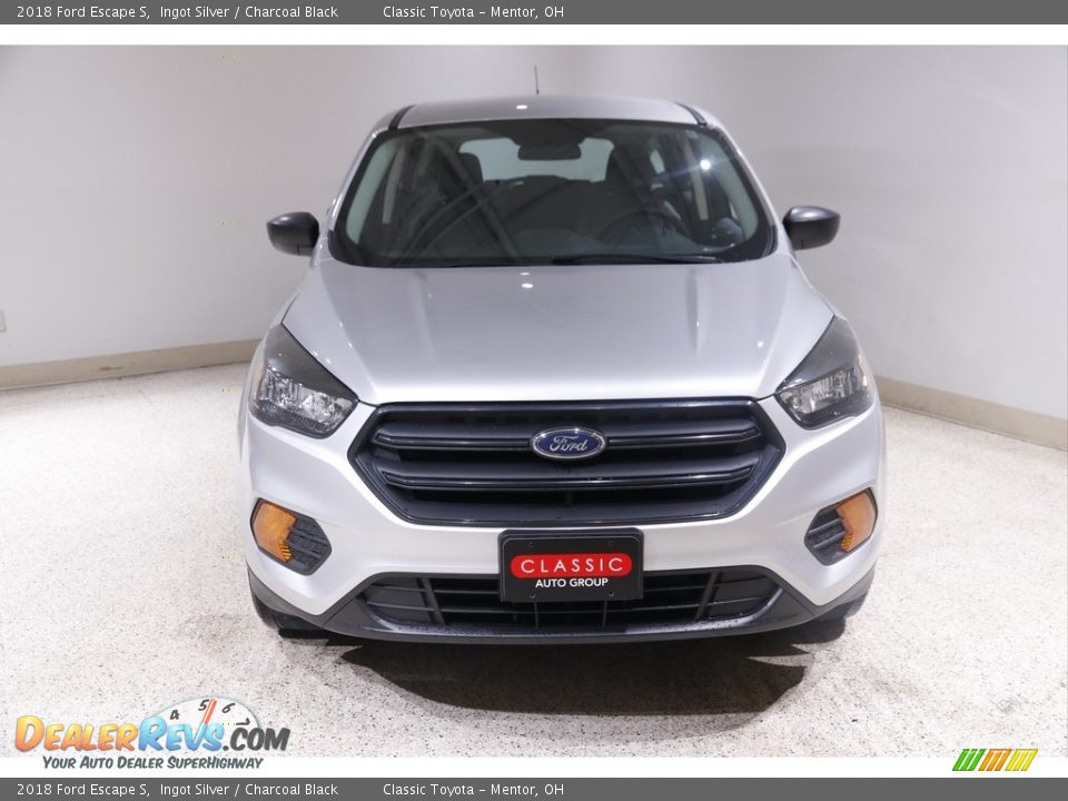 2018 Ford Escape S Ingot Silver / Charcoal Black Photo #2
