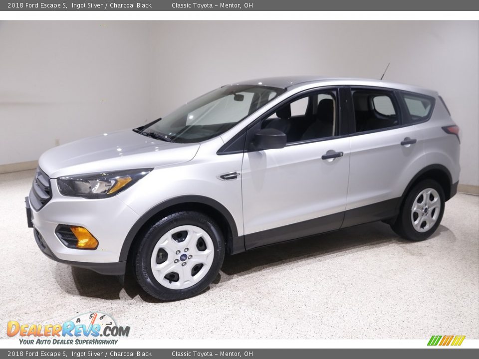 2018 Ford Escape S Ingot Silver / Charcoal Black Photo #3