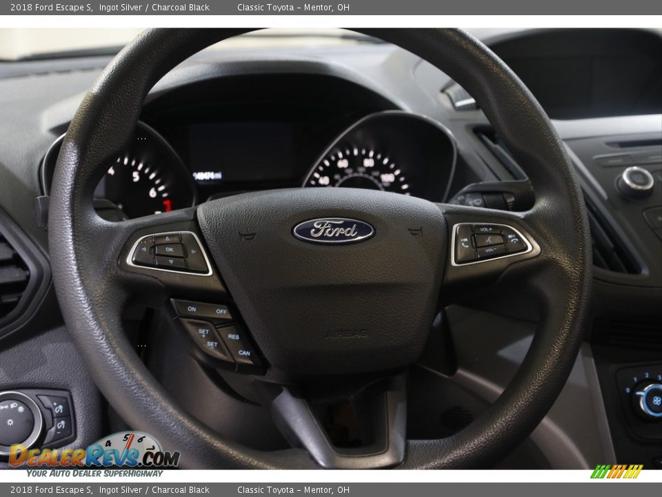 2018 Ford Escape S Ingot Silver / Charcoal Black Photo #7