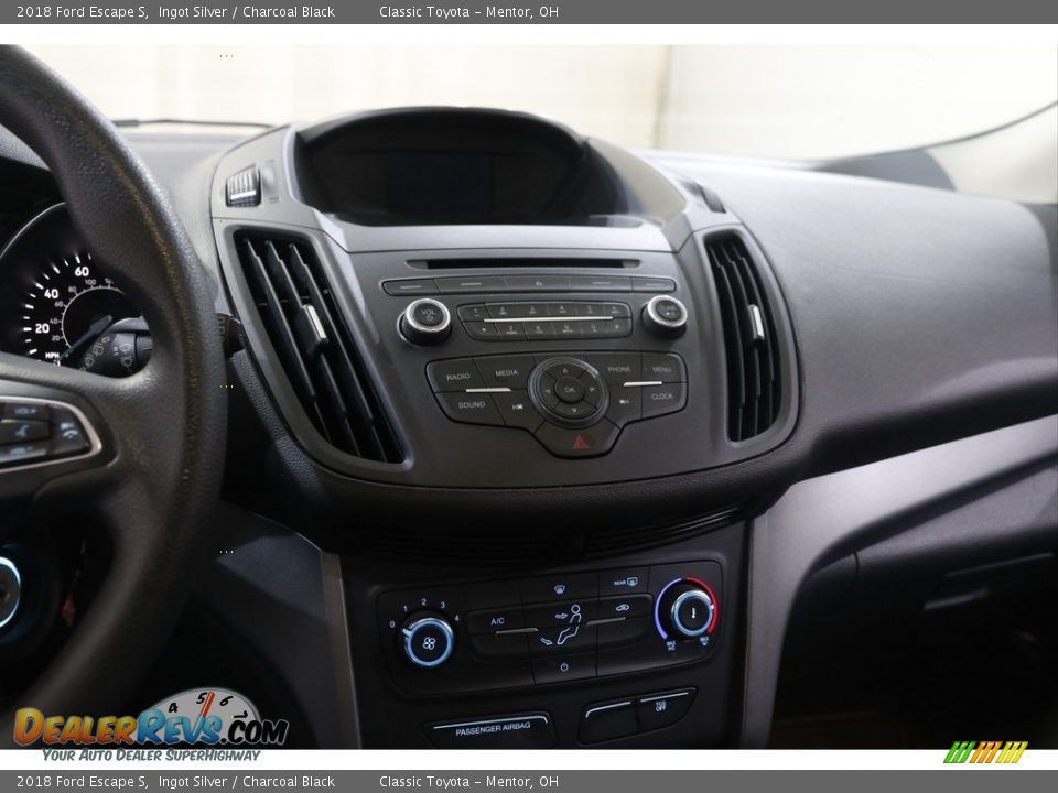 2018 Ford Escape S Ingot Silver / Charcoal Black Photo #9