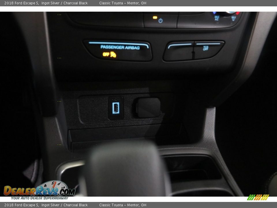 2018 Ford Escape S Ingot Silver / Charcoal Black Photo #13