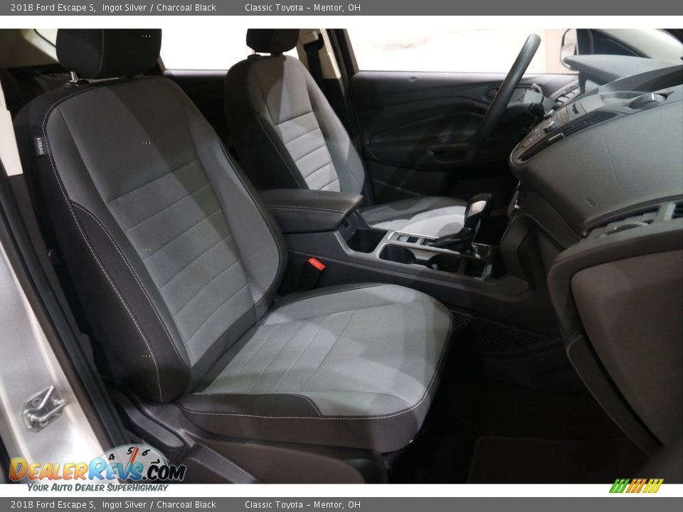 2018 Ford Escape S Ingot Silver / Charcoal Black Photo #15