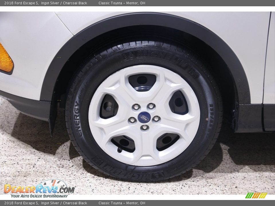 2018 Ford Escape S Ingot Silver / Charcoal Black Photo #20