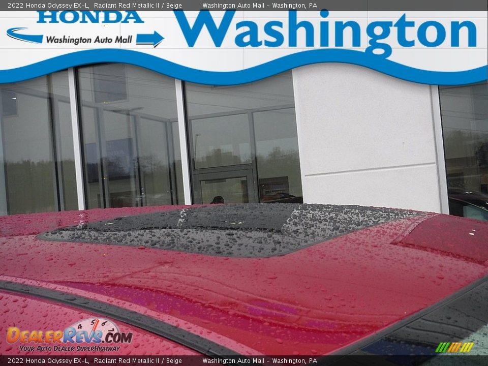 2022 Honda Odyssey EX-L Radiant Red Metallic II / Beige Photo #3