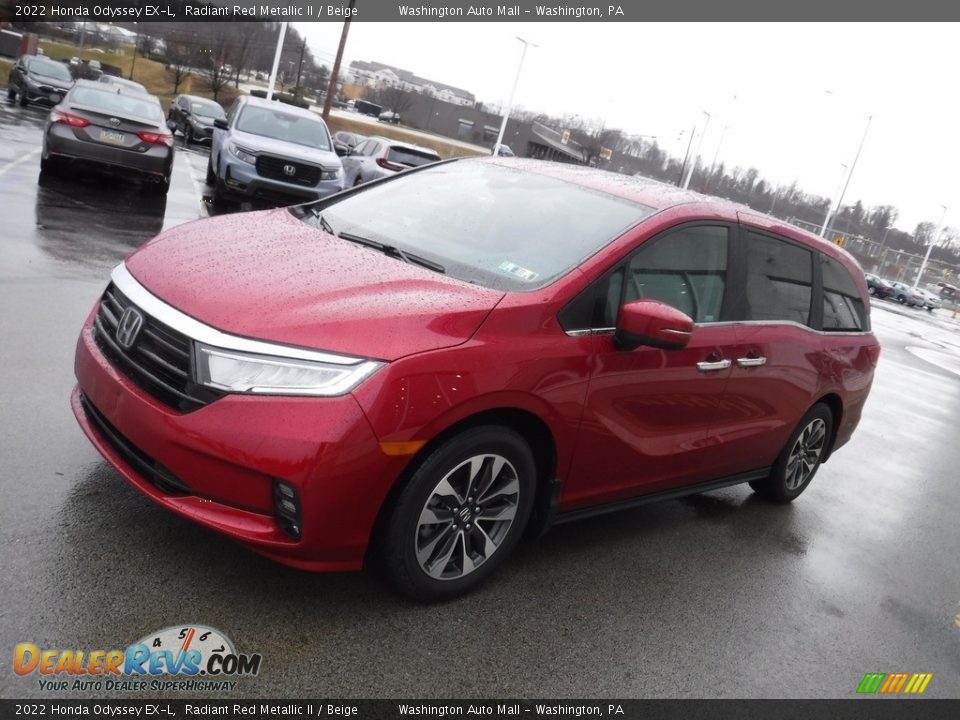 2022 Honda Odyssey EX-L Radiant Red Metallic II / Beige Photo #6