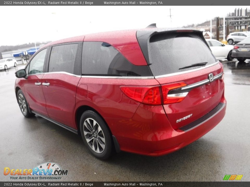 2022 Honda Odyssey EX-L Radiant Red Metallic II / Beige Photo #8