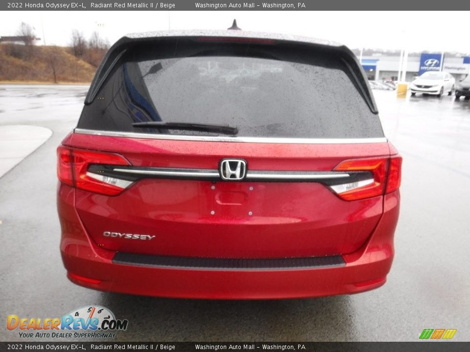 2022 Honda Odyssey EX-L Radiant Red Metallic II / Beige Photo #9