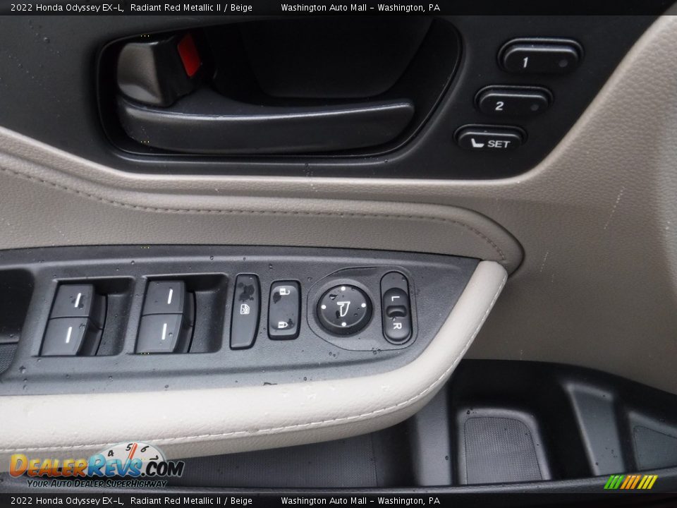 2022 Honda Odyssey EX-L Radiant Red Metallic II / Beige Photo #12