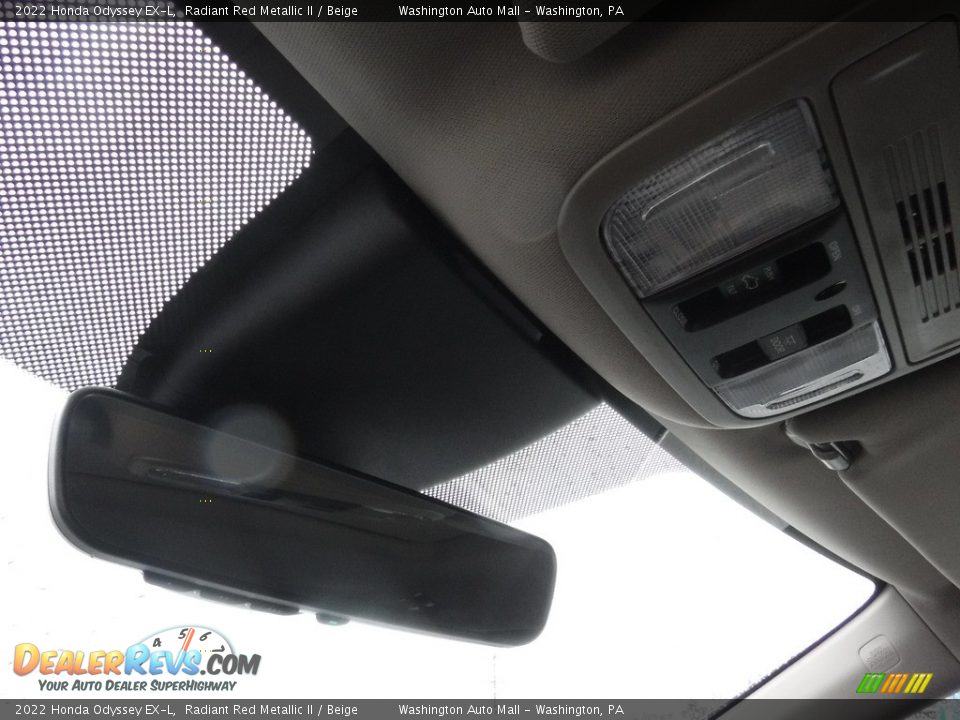 2022 Honda Odyssey EX-L Radiant Red Metallic II / Beige Photo #22