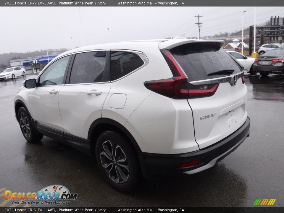 2021 Honda CR-V EX-L AWD Platinum White Pearl / Ivory Photo #8
