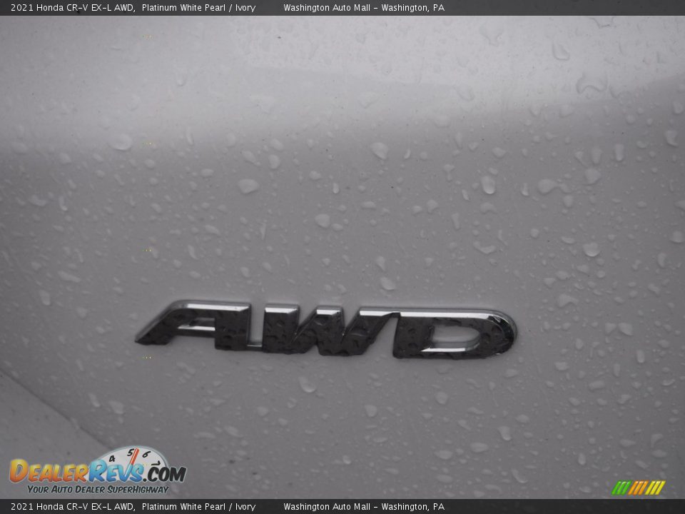 2021 Honda CR-V EX-L AWD Platinum White Pearl / Ivory Photo #11