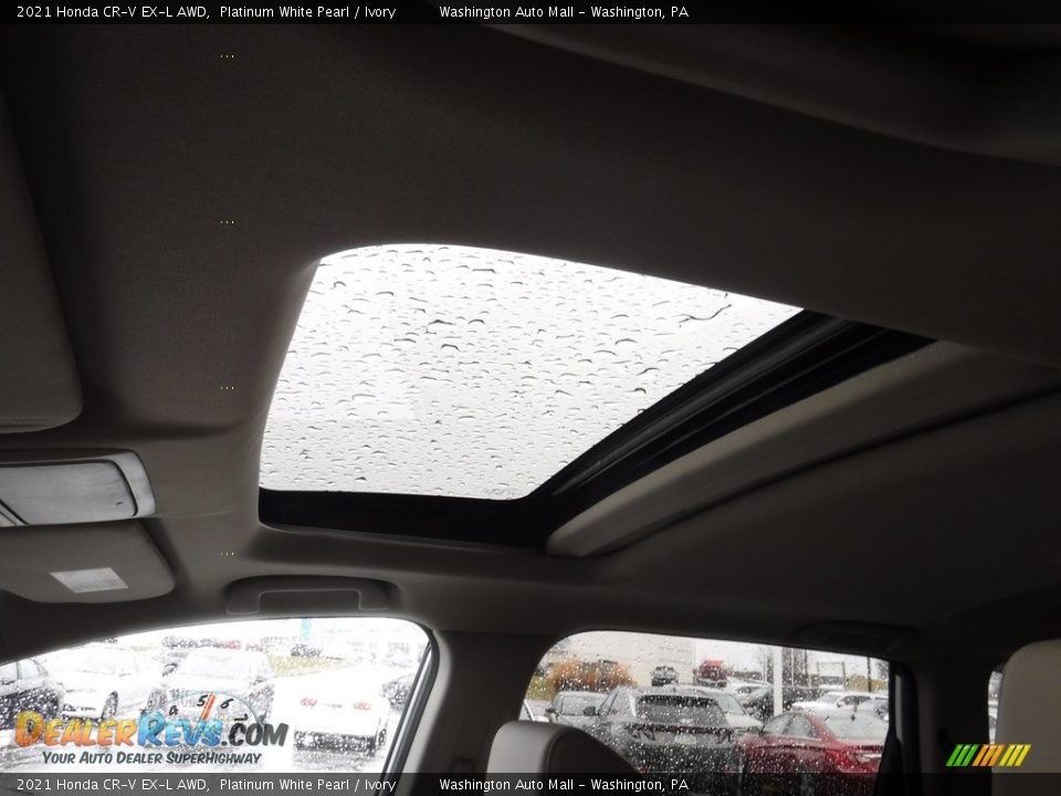 2021 Honda CR-V EX-L AWD Platinum White Pearl / Ivory Photo #12