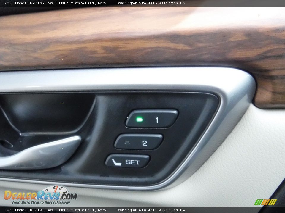 2021 Honda CR-V EX-L AWD Platinum White Pearl / Ivory Photo #14
