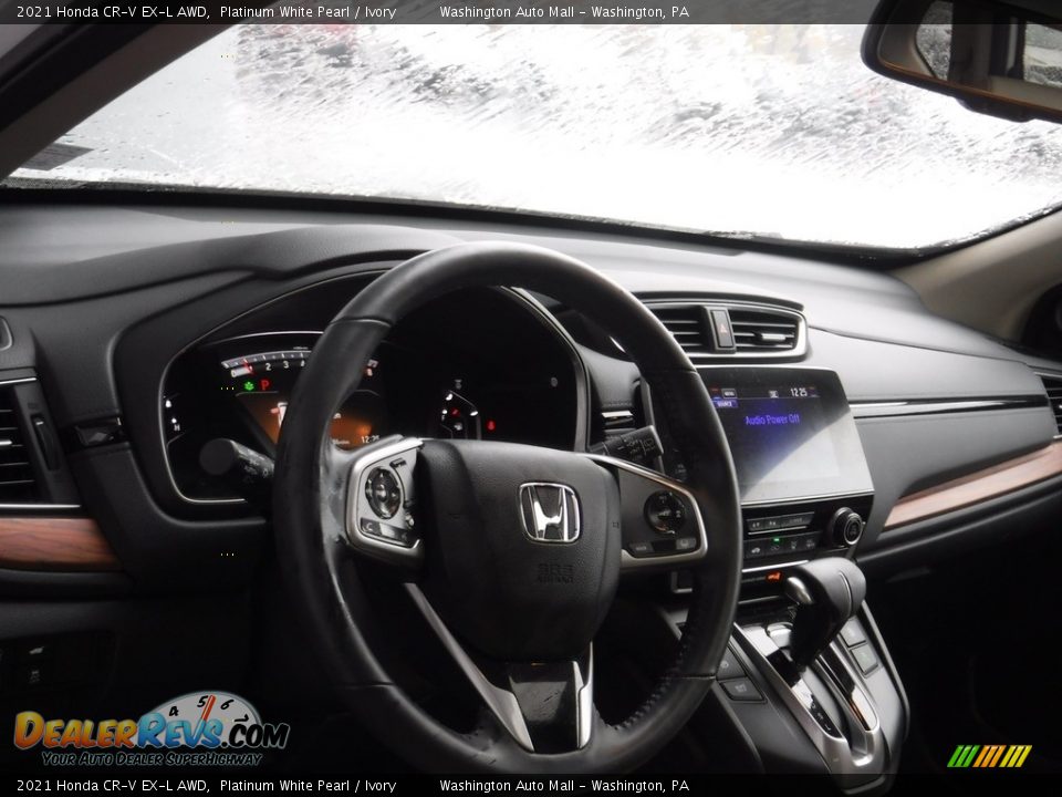 2021 Honda CR-V EX-L AWD Platinum White Pearl / Ivory Photo #15