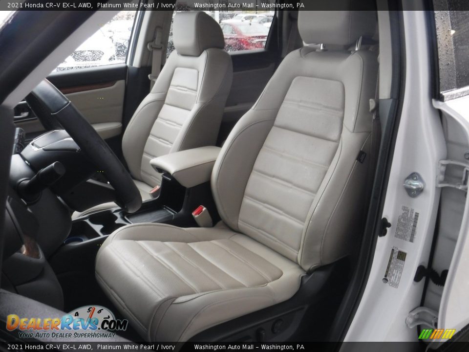 2021 Honda CR-V EX-L AWD Platinum White Pearl / Ivory Photo #16