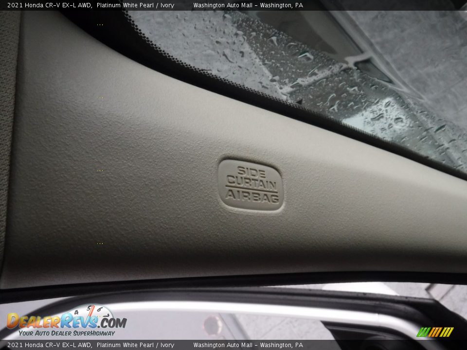 2021 Honda CR-V EX-L AWD Platinum White Pearl / Ivory Photo #19