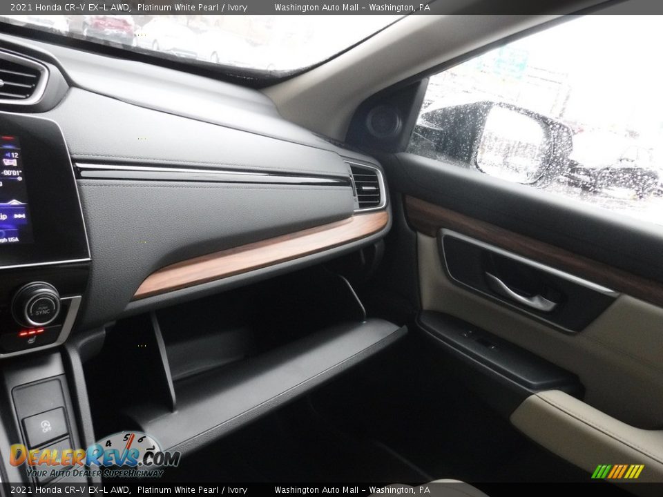 2021 Honda CR-V EX-L AWD Platinum White Pearl / Ivory Photo #28