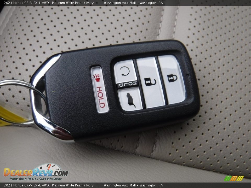 2021 Honda CR-V EX-L AWD Platinum White Pearl / Ivory Photo #32