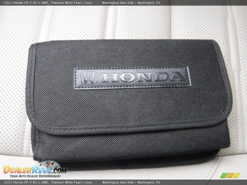 2021 Honda CR-V EX-L AWD Platinum White Pearl / Ivory Photo #33
