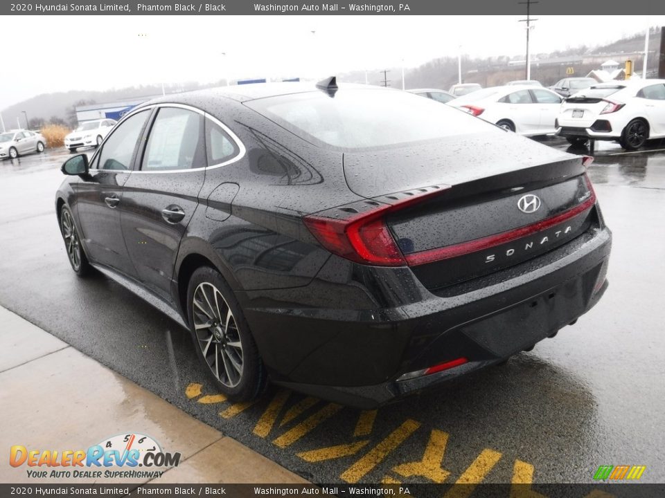 2020 Hyundai Sonata Limited Phantom Black / Black Photo #8