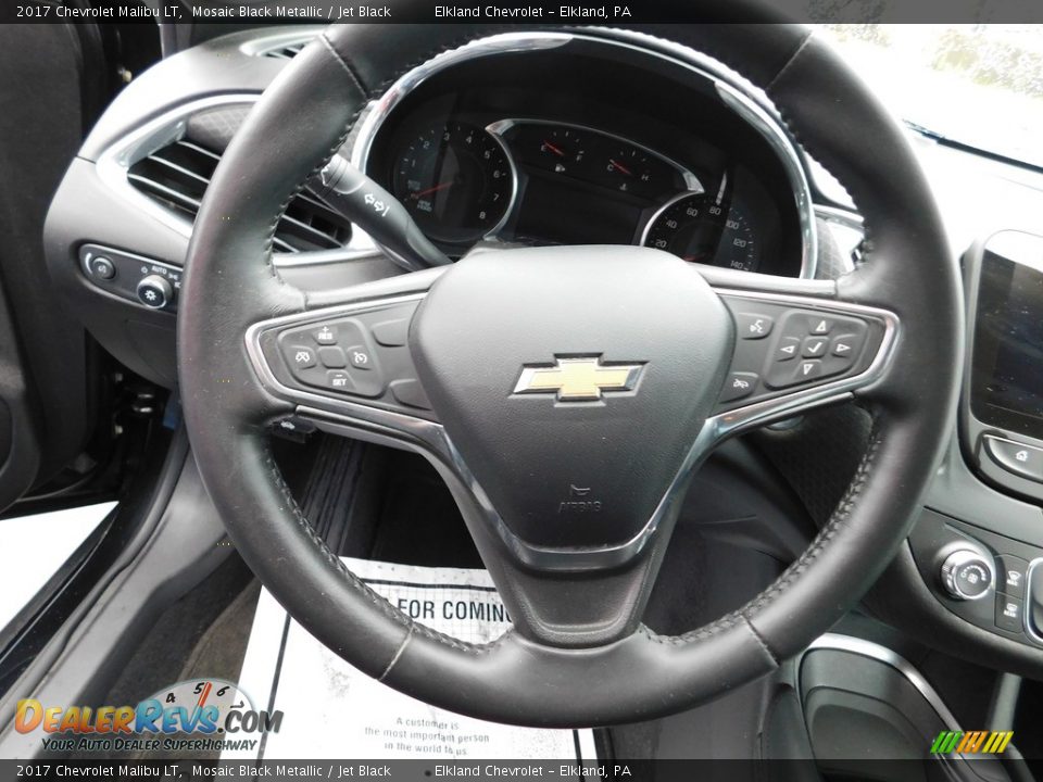 2017 Chevrolet Malibu LT Mosaic Black Metallic / Jet Black Photo #21