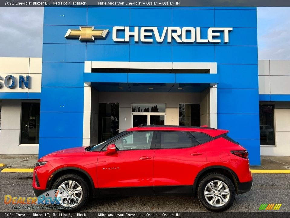 Red Hot 2021 Chevrolet Blazer LT Photo #1
