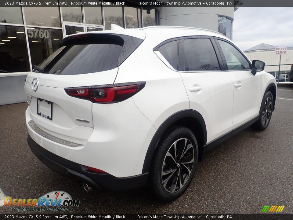 2023 Mazda CX-5 S Premium AWD Rhodium White Metallic / Black Photo #2