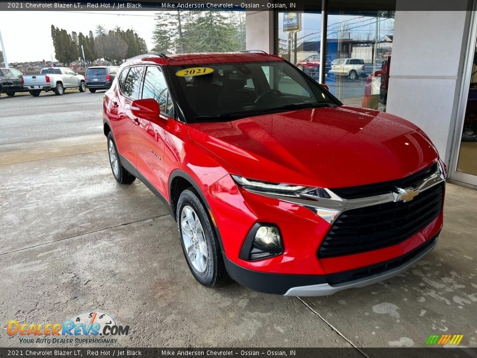 2021 Chevrolet Blazer LT Red Hot / Jet Black Photo #5