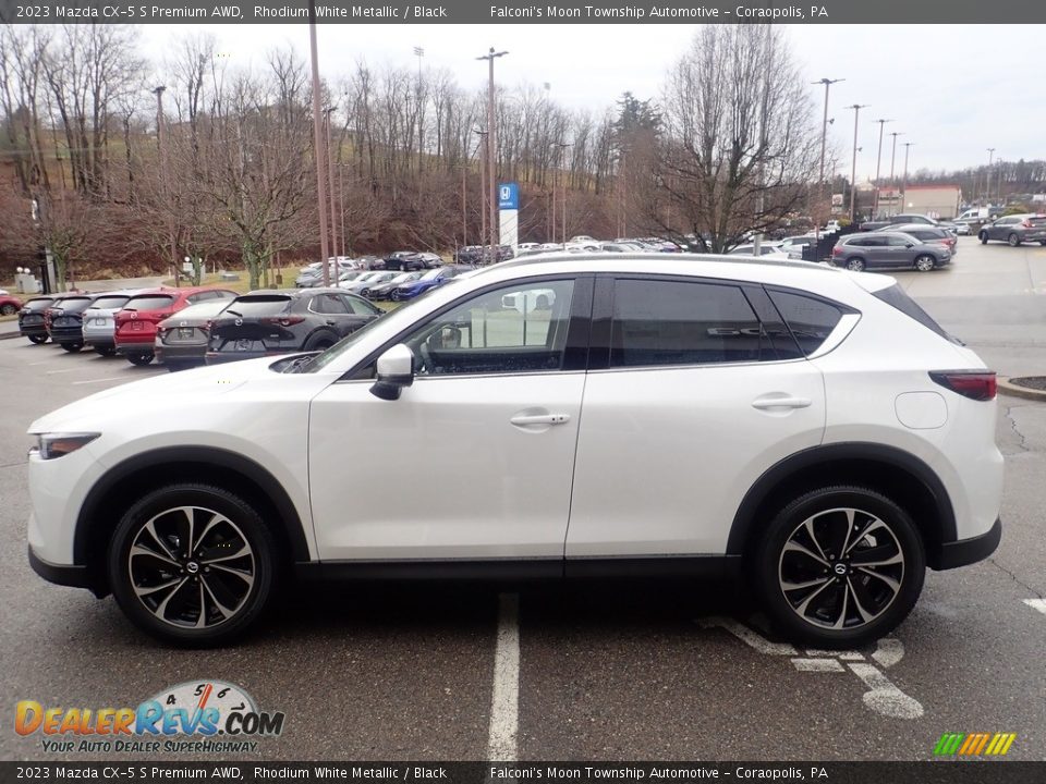 2023 Mazda CX-5 S Premium AWD Rhodium White Metallic / Black Photo #6