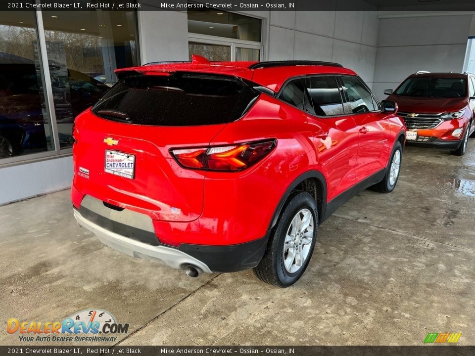 2021 Chevrolet Blazer LT Red Hot / Jet Black Photo #7