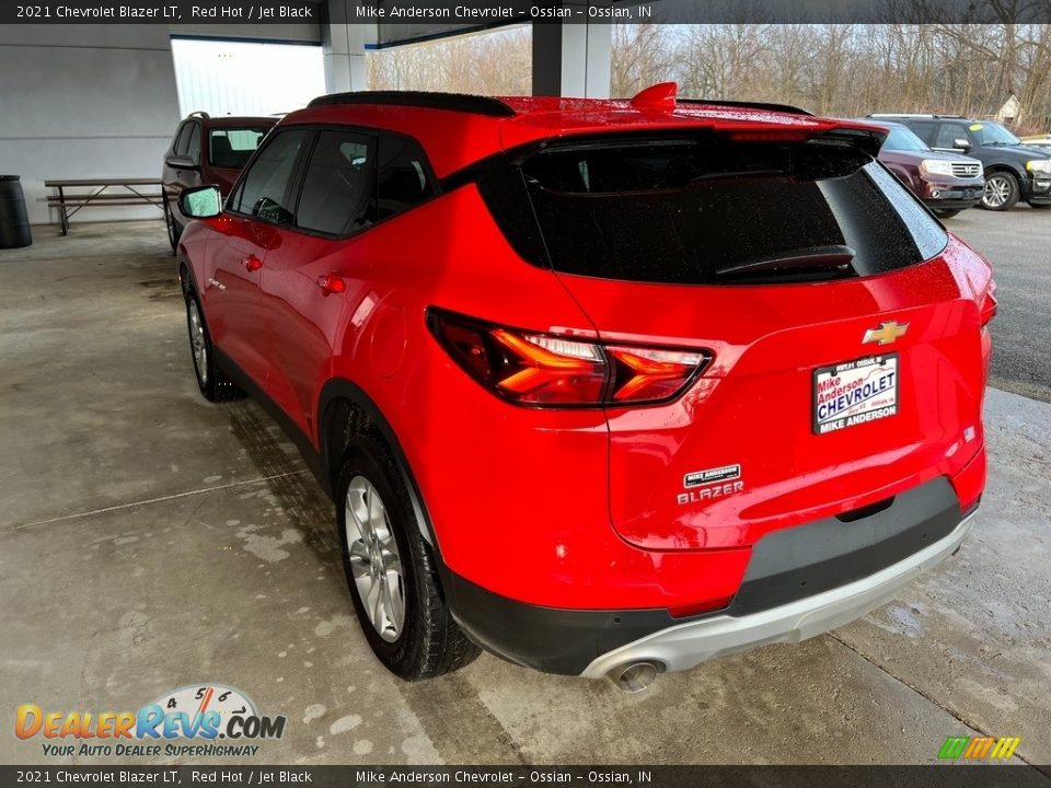 2021 Chevrolet Blazer LT Red Hot / Jet Black Photo #10