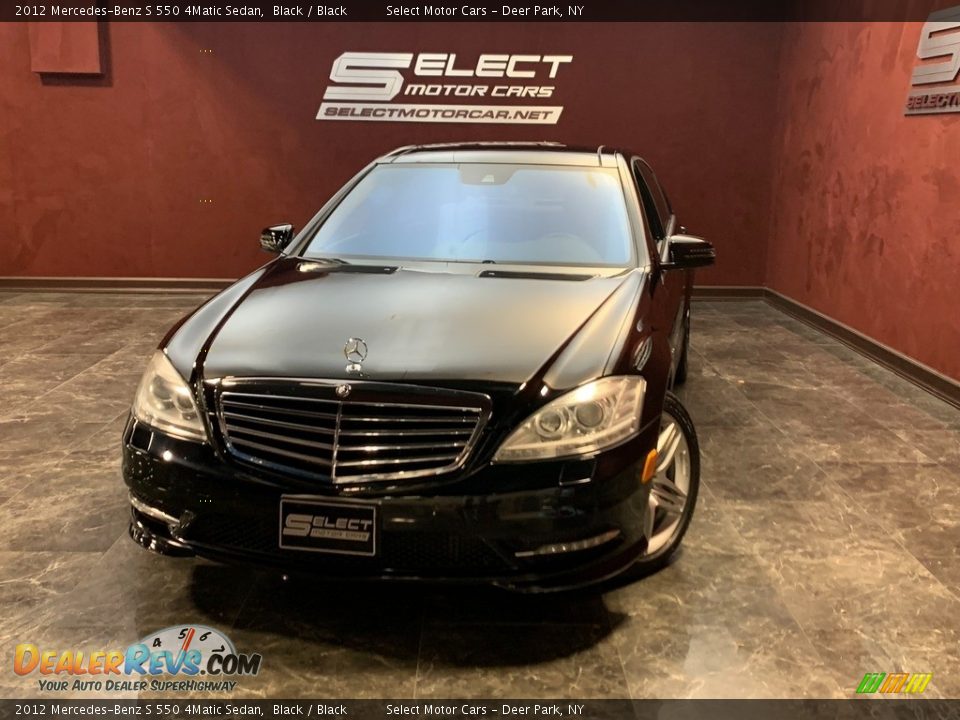 2012 Mercedes-Benz S 550 4Matic Sedan Black / Black Photo #1