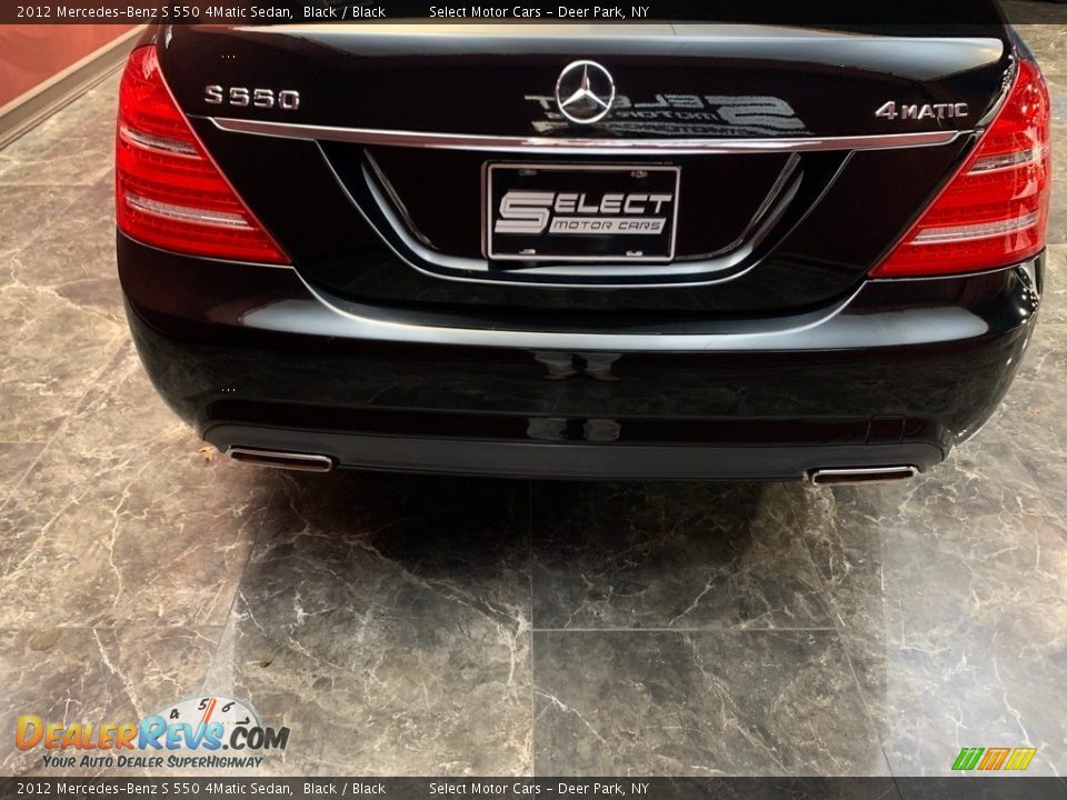 2012 Mercedes-Benz S 550 4Matic Sedan Black / Black Photo #5