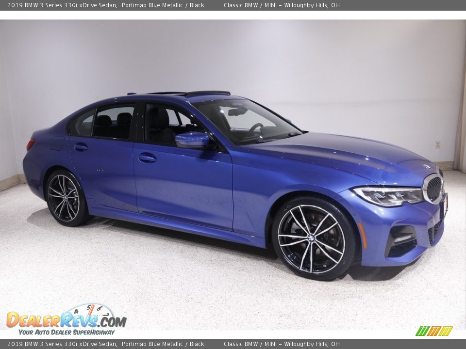 2019 BMW 3 Series 330i xDrive Sedan Portimao Blue Metallic / Black Photo #1