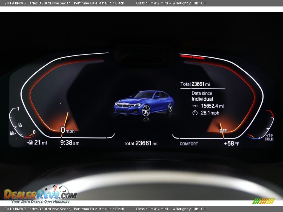 2019 BMW 3 Series 330i xDrive Sedan Portimao Blue Metallic / Black Photo #8