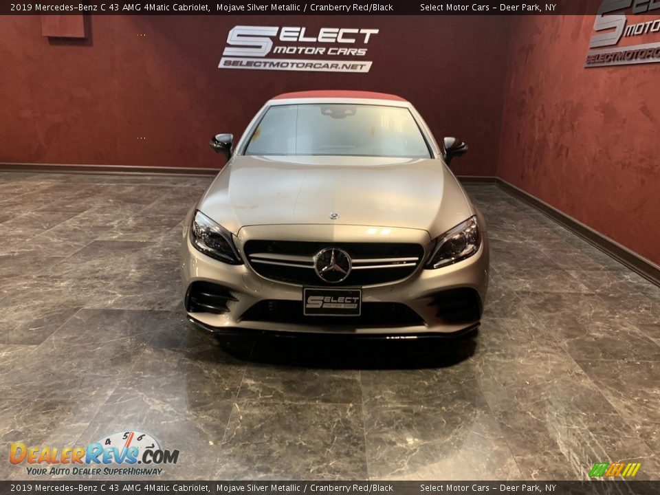 2019 Mercedes-Benz C 43 AMG 4Matic Cabriolet Mojave Silver Metallic / Cranberry Red/Black Photo #2