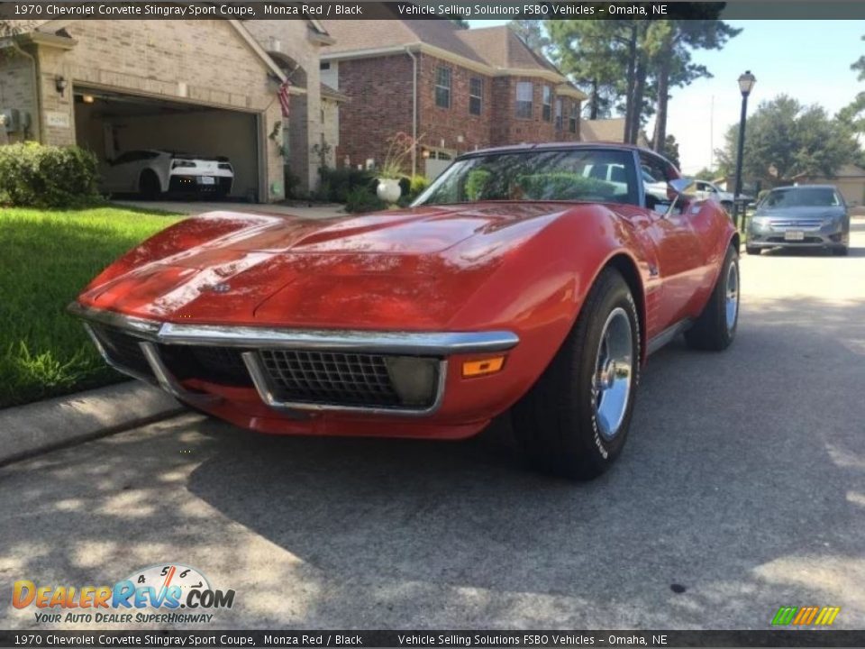 1970 Chevrolet Corvette Stingray Sport Coupe Monza Red / Black Photo #2