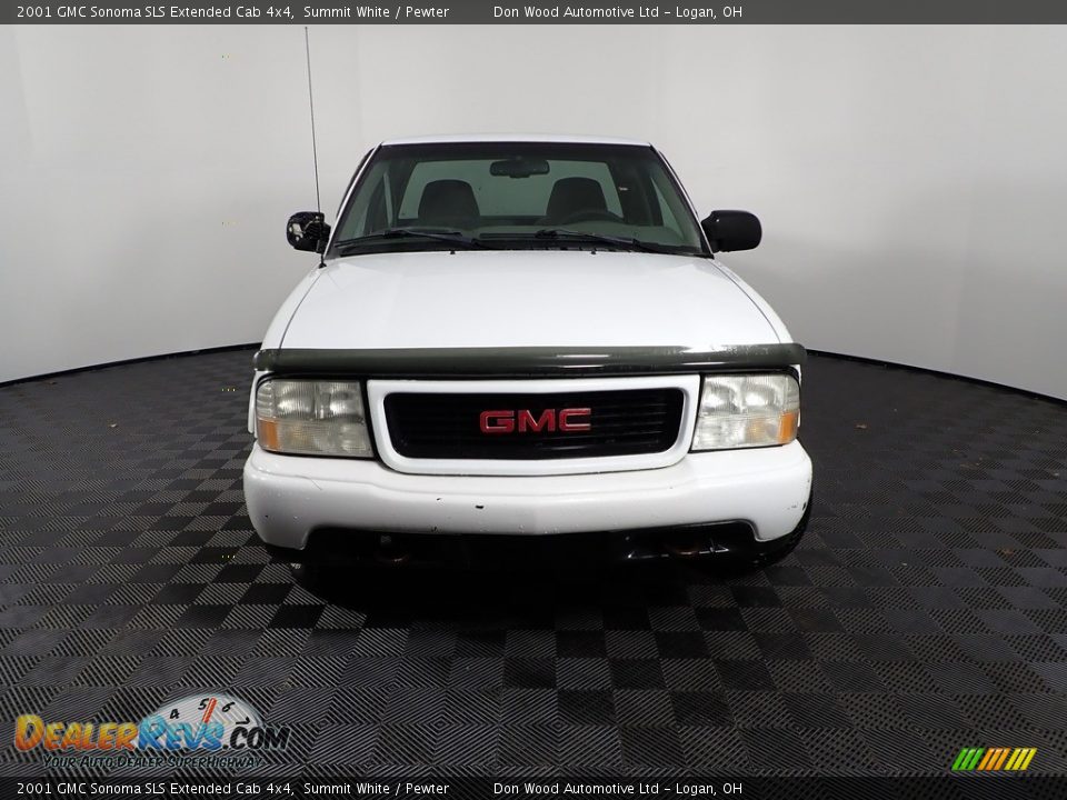 2001 GMC Sonoma SLS Extended Cab 4x4 Summit White / Pewter Photo #2
