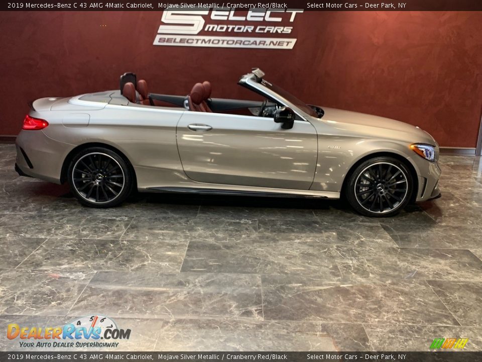 2019 Mercedes-Benz C 43 AMG 4Matic Cabriolet Mojave Silver Metallic / Cranberry Red/Black Photo #6