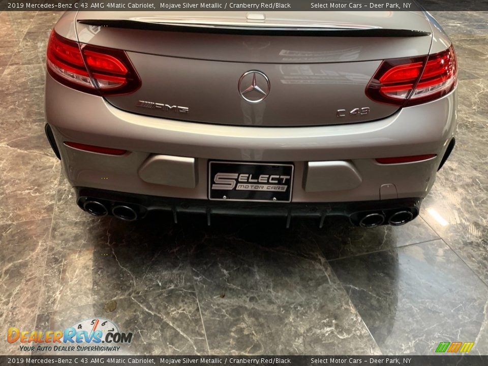 2019 Mercedes-Benz C 43 AMG 4Matic Cabriolet Mojave Silver Metallic / Cranberry Red/Black Photo #7