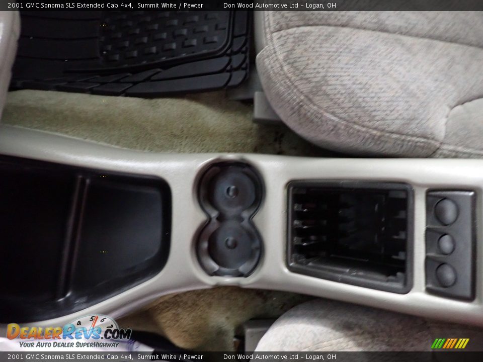 2001 GMC Sonoma SLS Extended Cab 4x4 Summit White / Pewter Photo #15