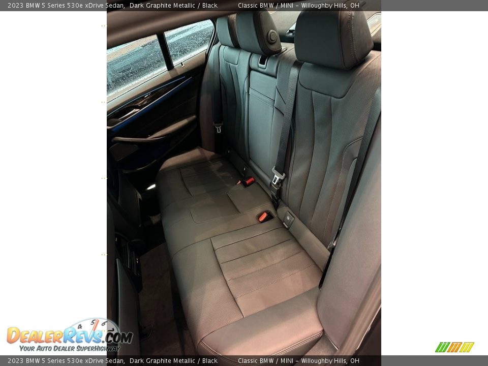 Rear Seat of 2023 BMW 5 Series 530e xDrive Sedan Photo #5