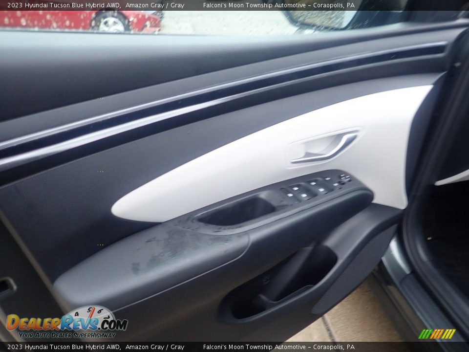 Door Panel of 2023 Hyundai Tucson Blue Hybrid AWD Photo #15