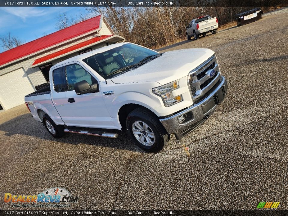 2017 Ford F150 XLT SuperCab 4x4 Oxford White / Earth Gray Photo #2