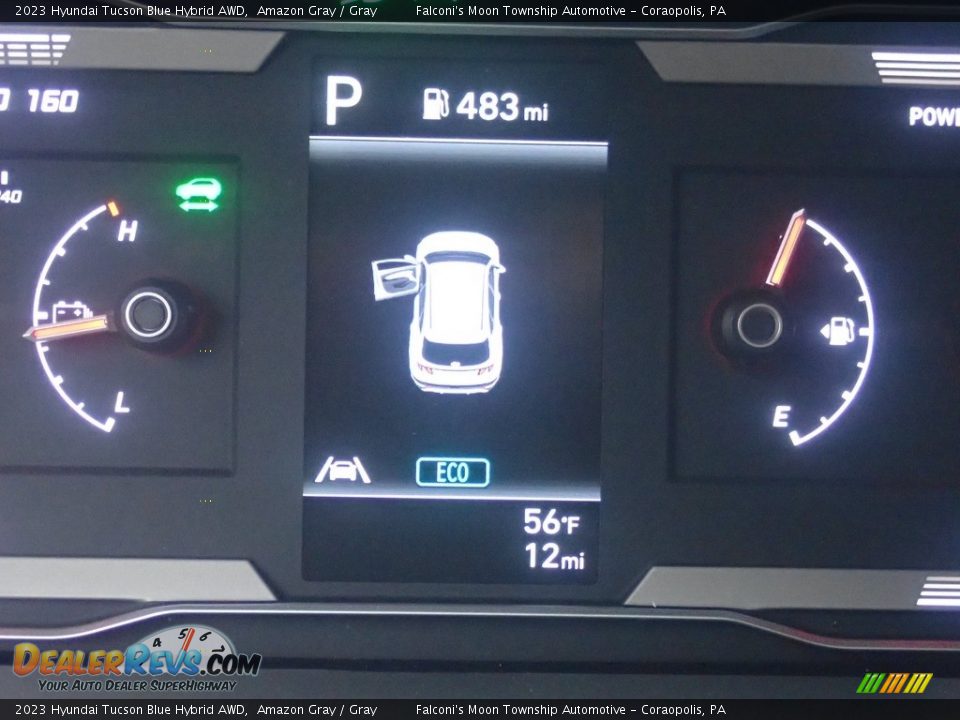 2023 Hyundai Tucson Blue Hybrid AWD Gauges Photo #19