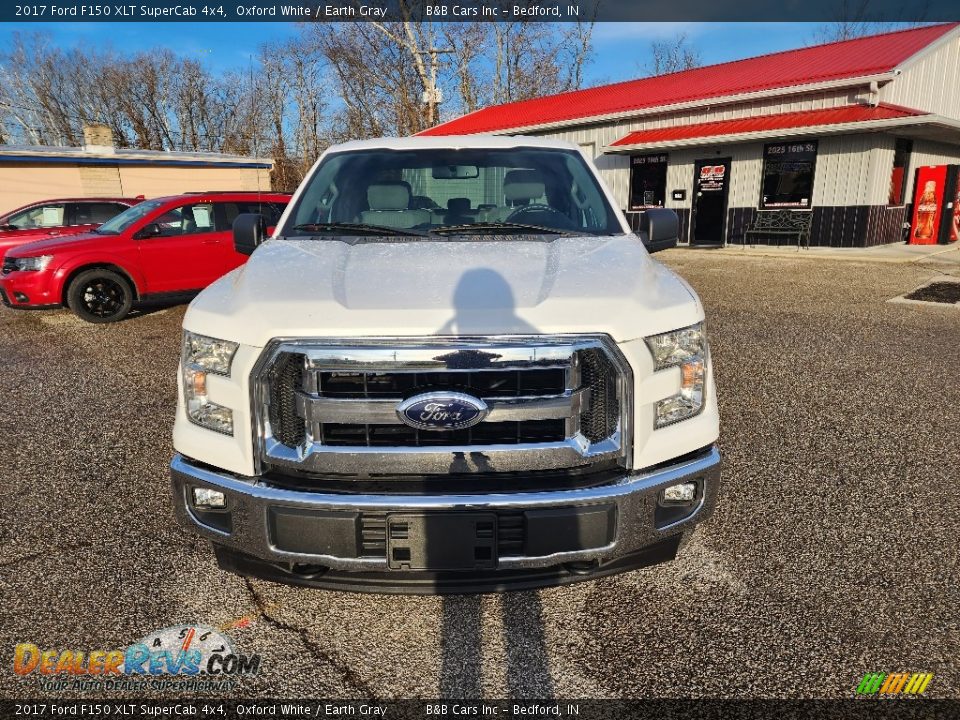 2017 Ford F150 XLT SuperCab 4x4 Oxford White / Earth Gray Photo #3
