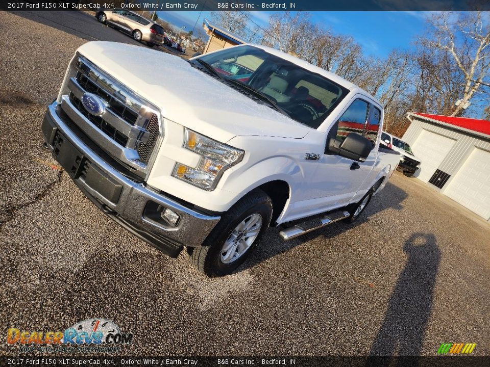 2017 Ford F150 XLT SuperCab 4x4 Oxford White / Earth Gray Photo #4