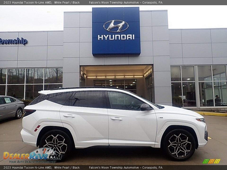 White Pearl 2023 Hyundai Tucson N-Line AWD Photo #1